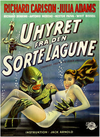Creature From The Black Lagoon movie masterprint poster featuring Julie Adams, 1954.