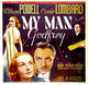 My Man Godfrey movie masterprint poster featuring Carole Lombard and William Powell.