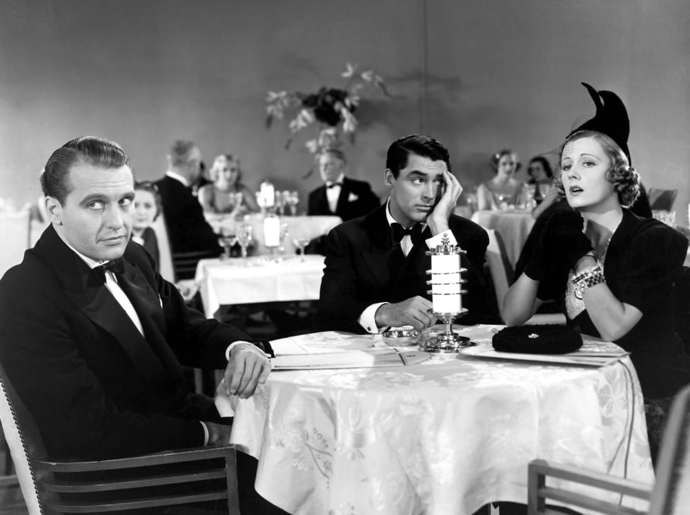The Awful Truth movie poster print featuring Cary Grant and Irene Dunne (14x11)