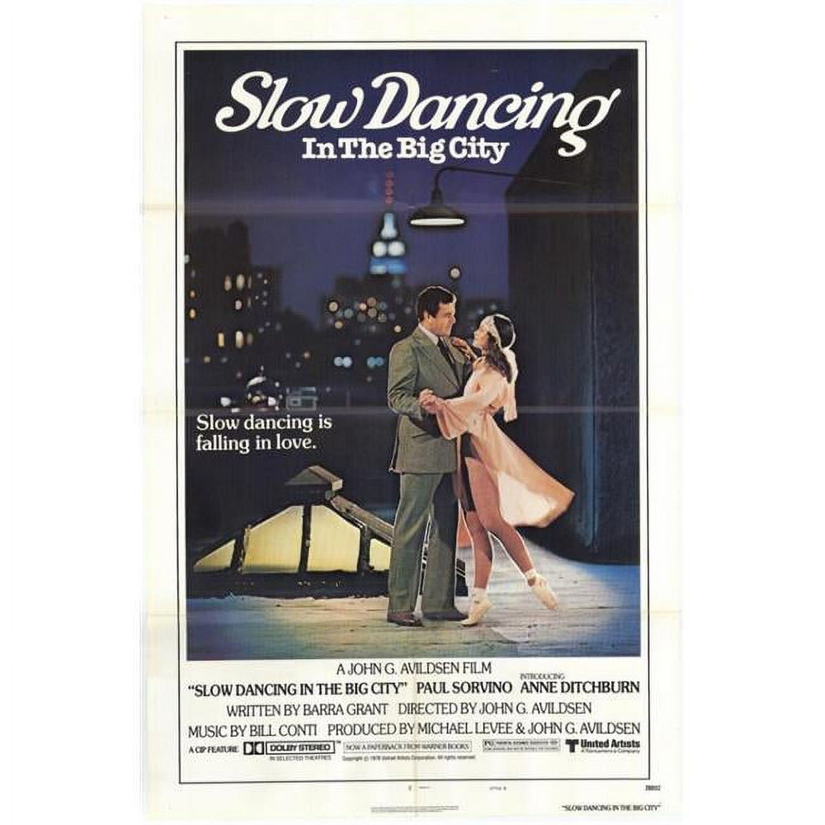 Slow Dancing In the Big City Movie Poster Print 27x40