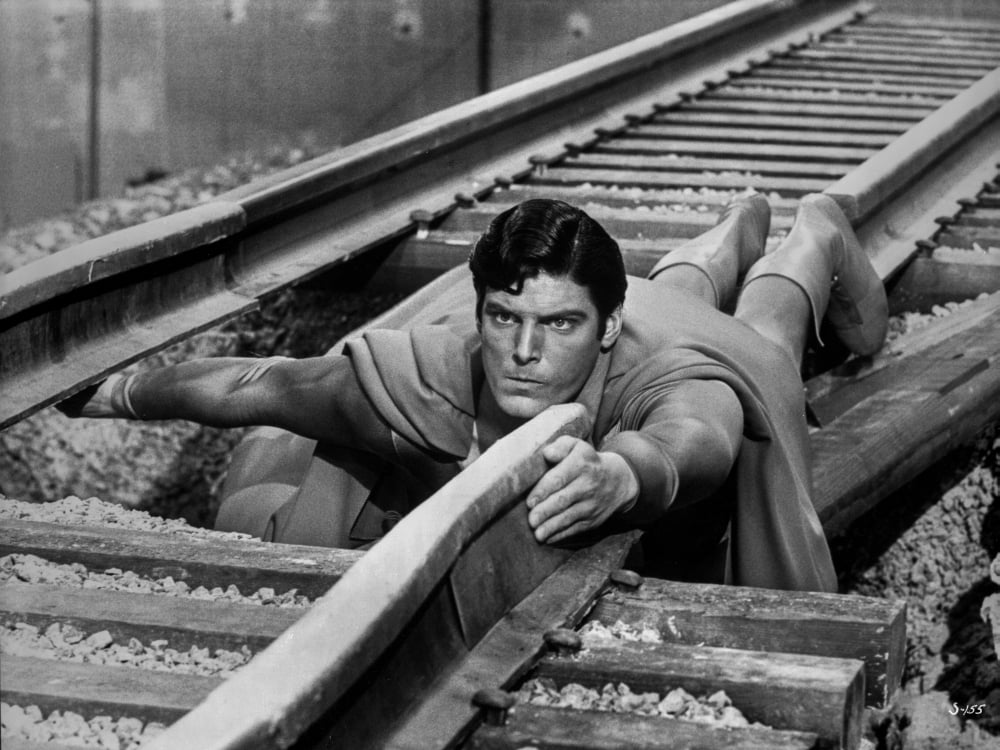 Superman Action Scene Photo Print showcasing vibrant superhero imagery.