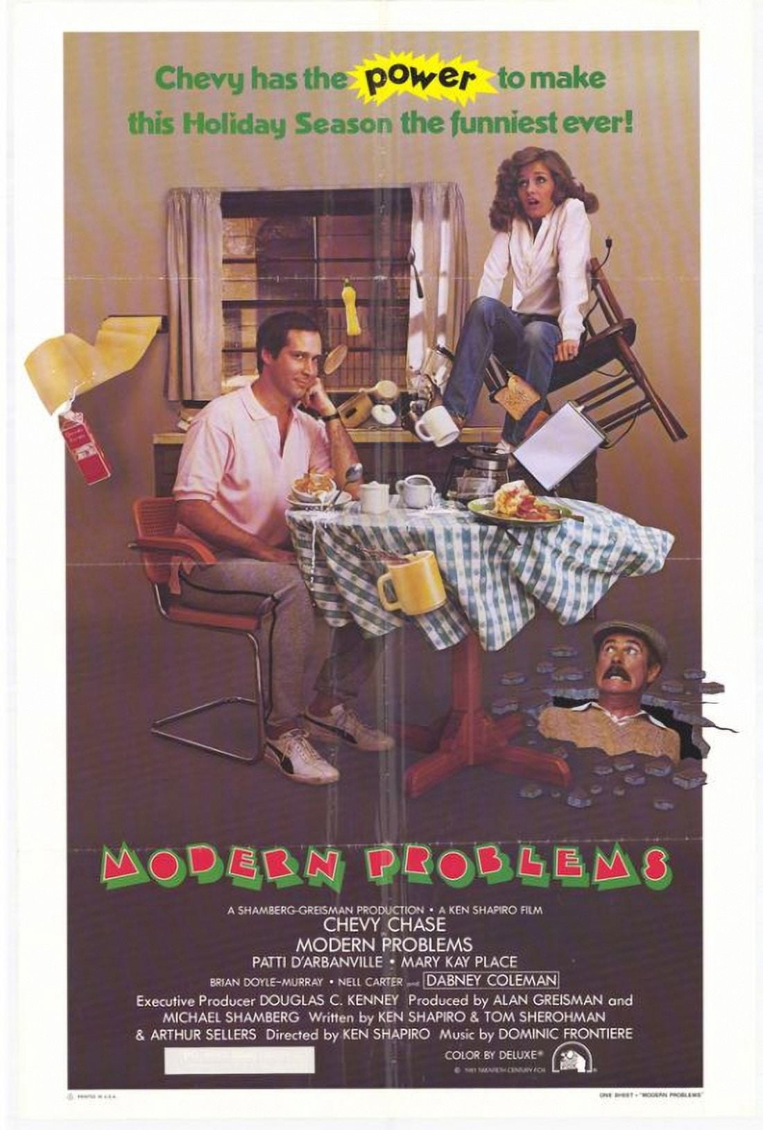 Modern Problems Movie Poster Print - 27x40 size, vibrant colors.