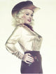 Mamie Van Doren portrait photo print in silver dress and cowboy hat