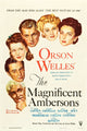 The Magnificent Ambersons movie poster featuring Agnes Moorehead and Joseph Cotten, 1942 classic film art.