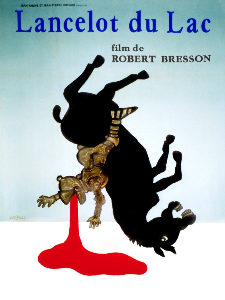 Lancelot Du Lac 1974 movie poster masterprint showcasing the legendary tale.