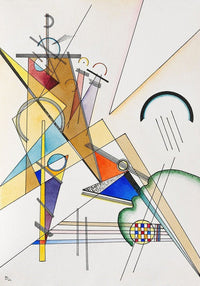 Gewebe (1923) fine art print by Wassily Kandinsky in vibrant colors.