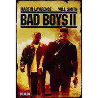 Bad Boys II Movie Poster Print - 27x40 size, featuring iconic action imagery.
