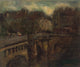 L'Heure Bleu à Paris Poster Print by Frank Edwin Scott showcasing the beauty of Paris at twilight.