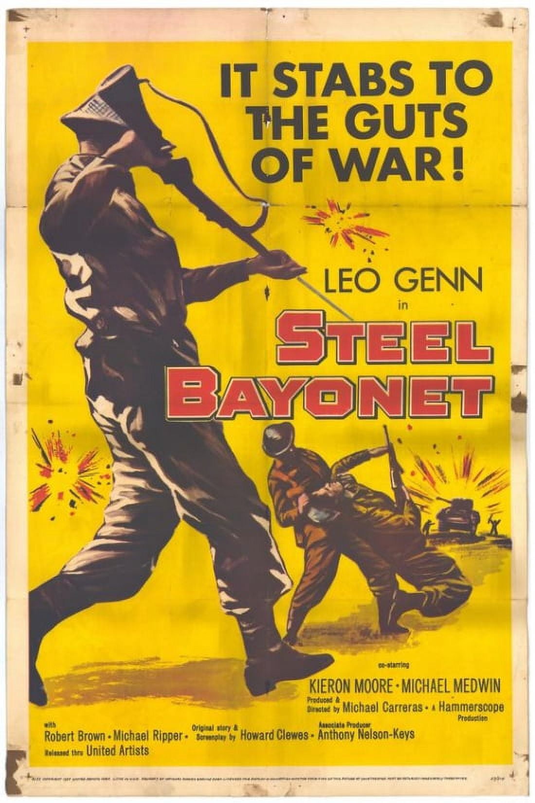 The Steel Bayonet Movie Poster Print 27x40