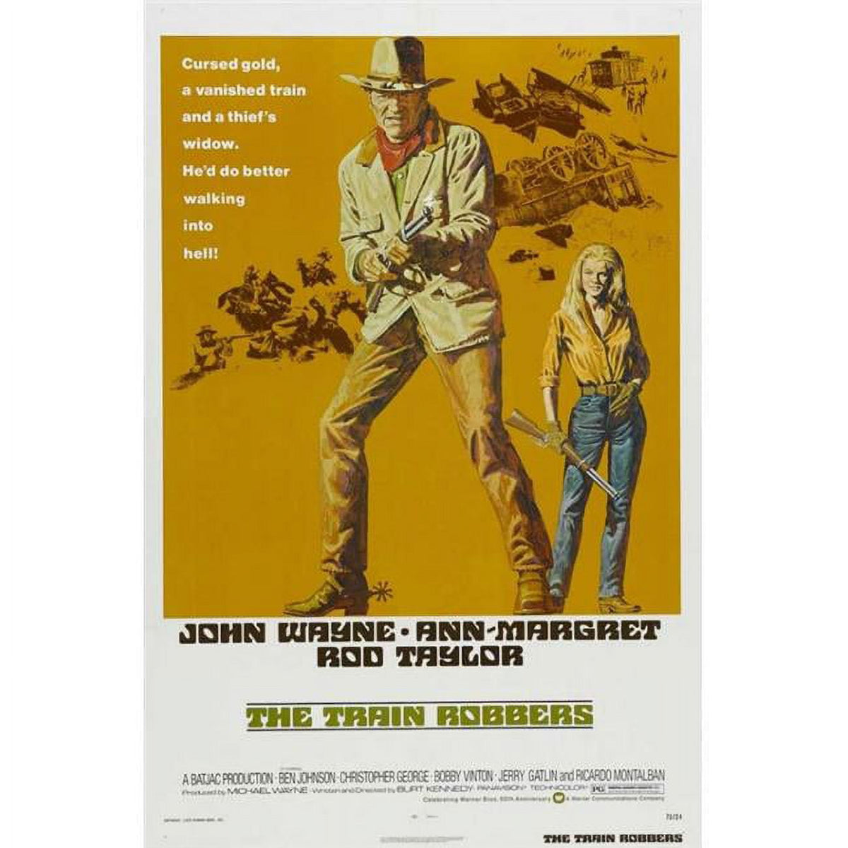 Train Robbers Movie Poster Print 27 x 40 inches