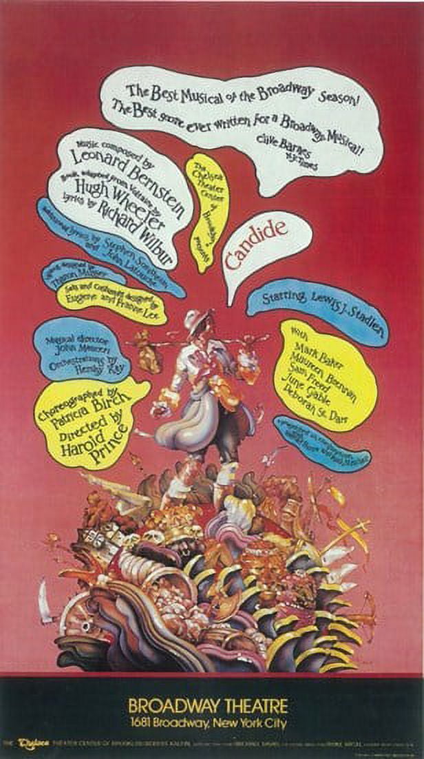 Candide Broadway Movie Poster 11x17 print