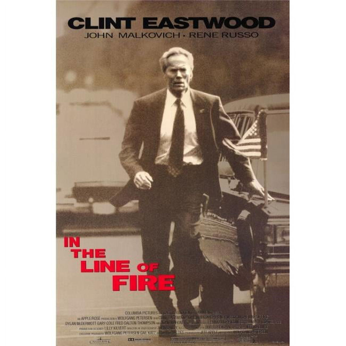 In the Line of Fire Movie Poster Print 27x40