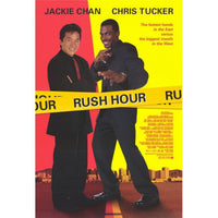 Rush Hour Movie Poster Print featuring Jackie Chan and Chris Tucker.