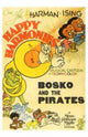 Bosko and the Pirates Movie Poster 11x17 print featuring vibrant animation art.