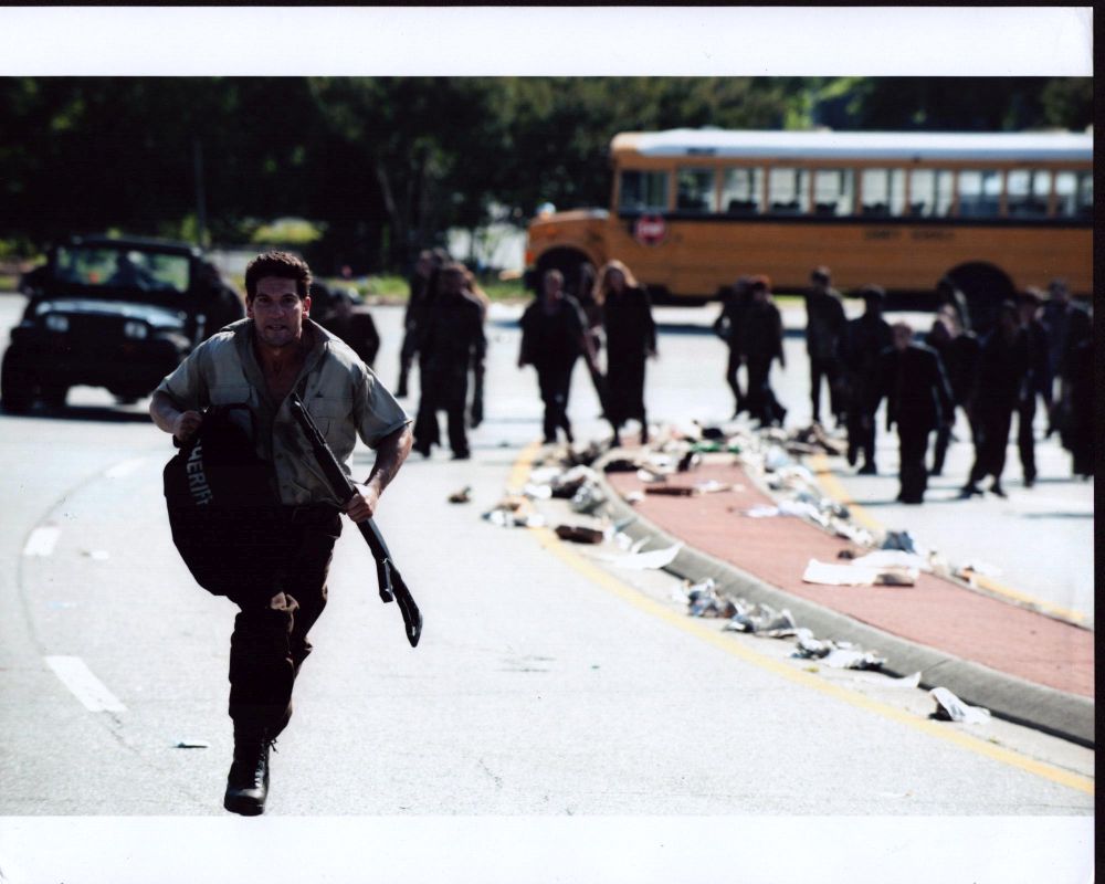Jon Bernthal Running from Zombies in The Walking Dead Photo Print
