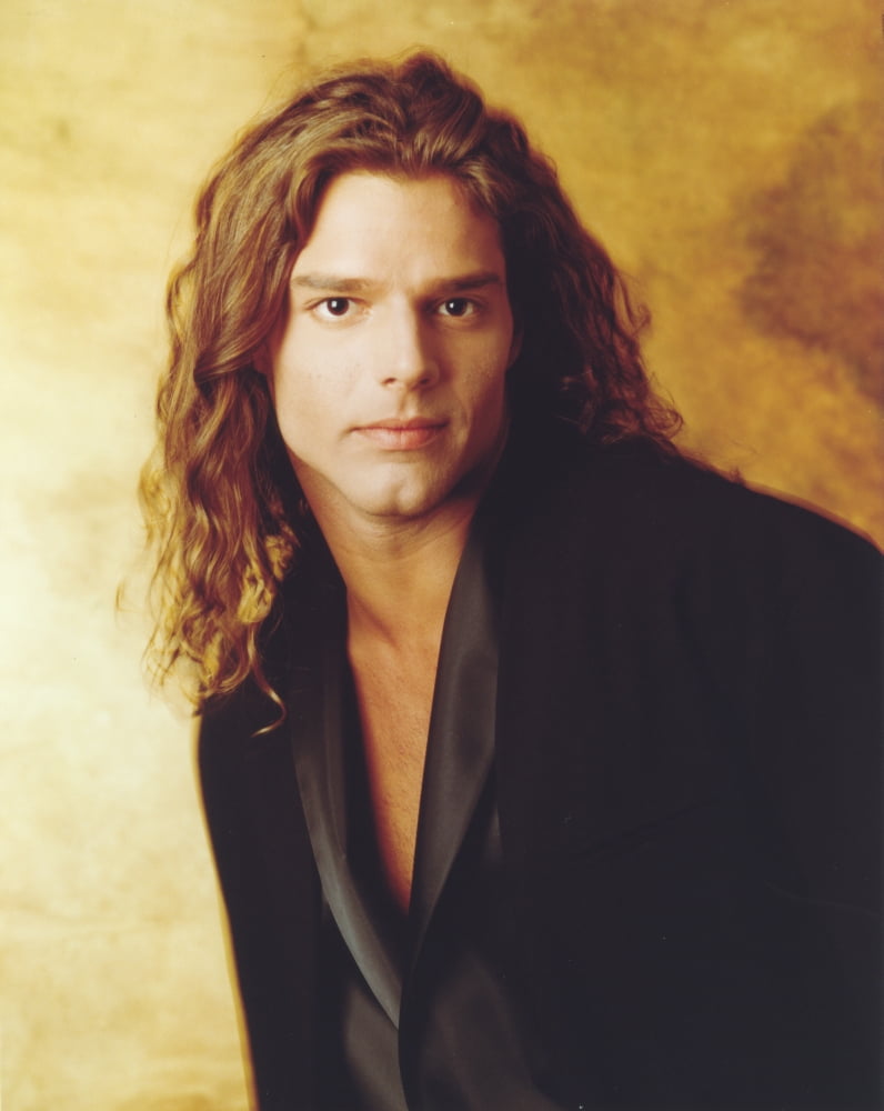Ricky Martin posed in coat portrait photo print, 8x10.