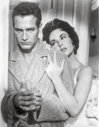 Black and white photo print of a couple from Cat On A Hot Tin Roof.