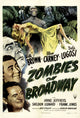 Zombies on Broadway movie poster print in 11x17 size.