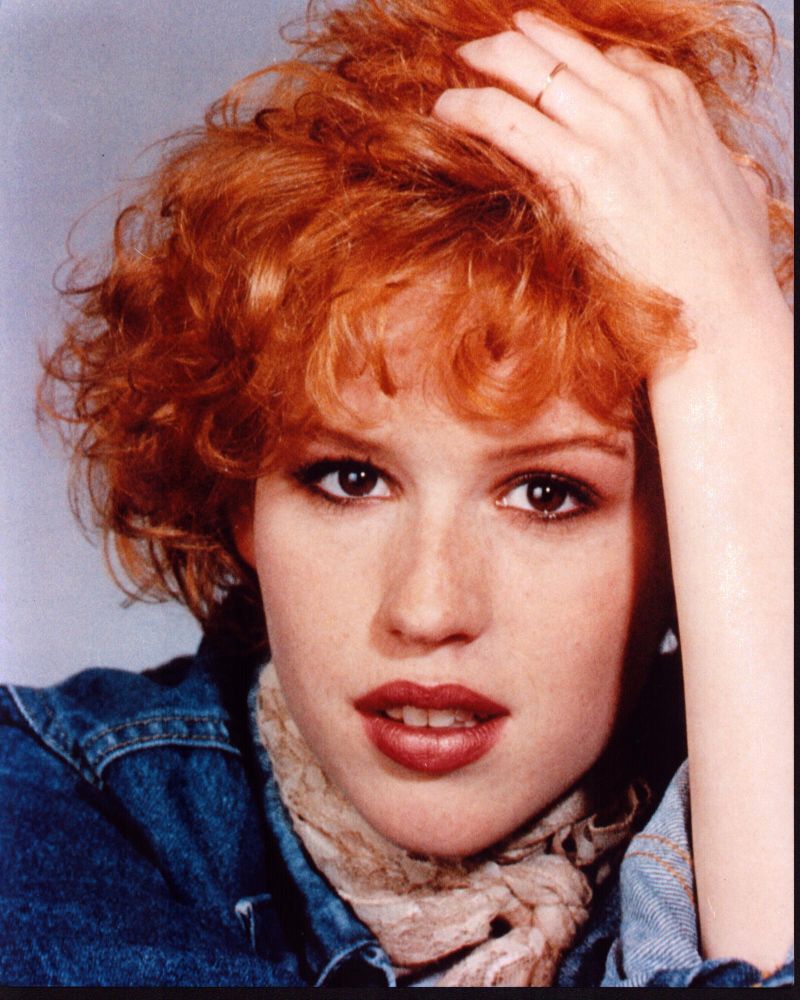 Molly Ringwald headshot in denim jacket photo print