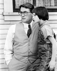 To Kill A Mockingbird photo print featuring Mary Badham and Gregory Peck.