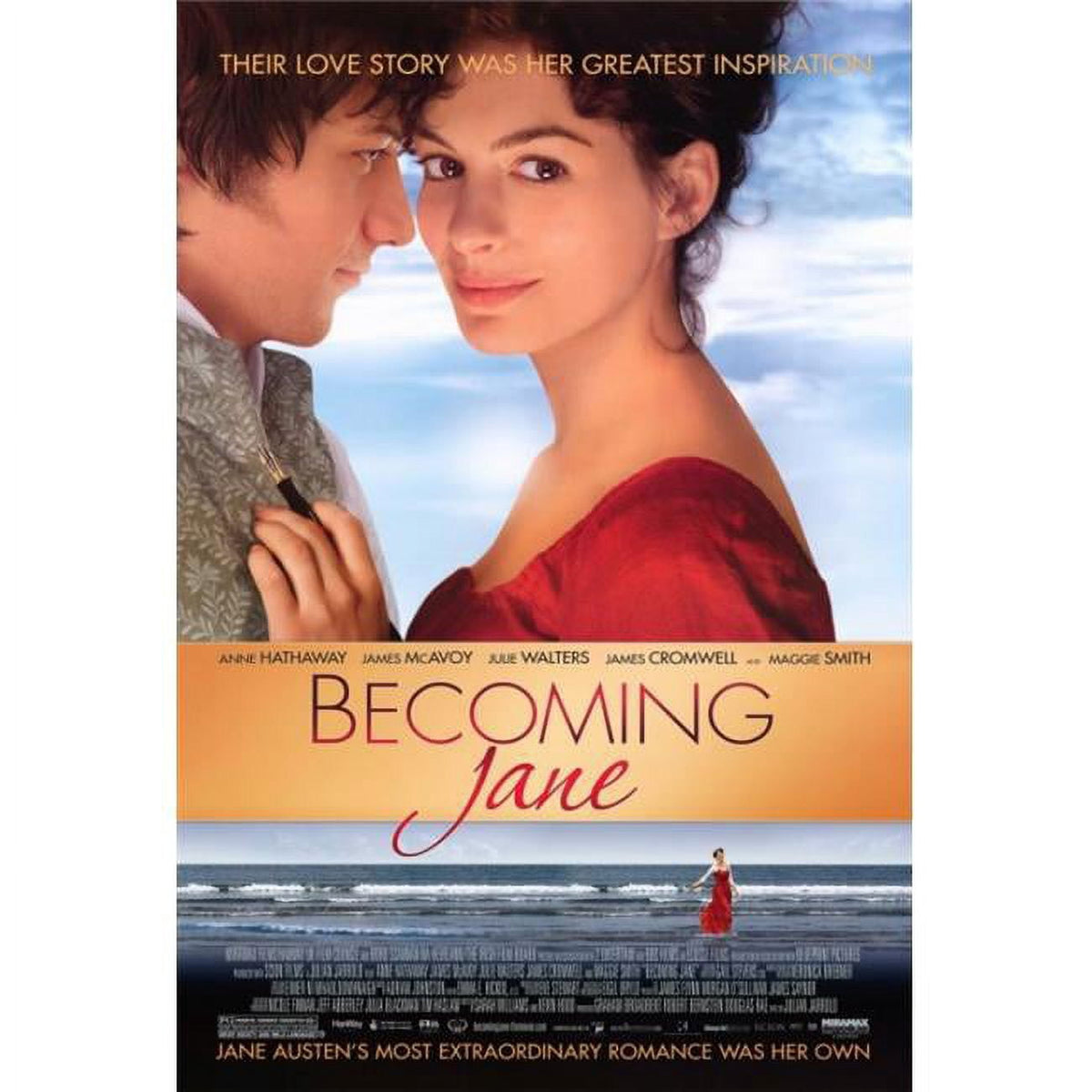 Becoming Jane Movie Poster Print 27x40 - Elegant decor for literature lovers