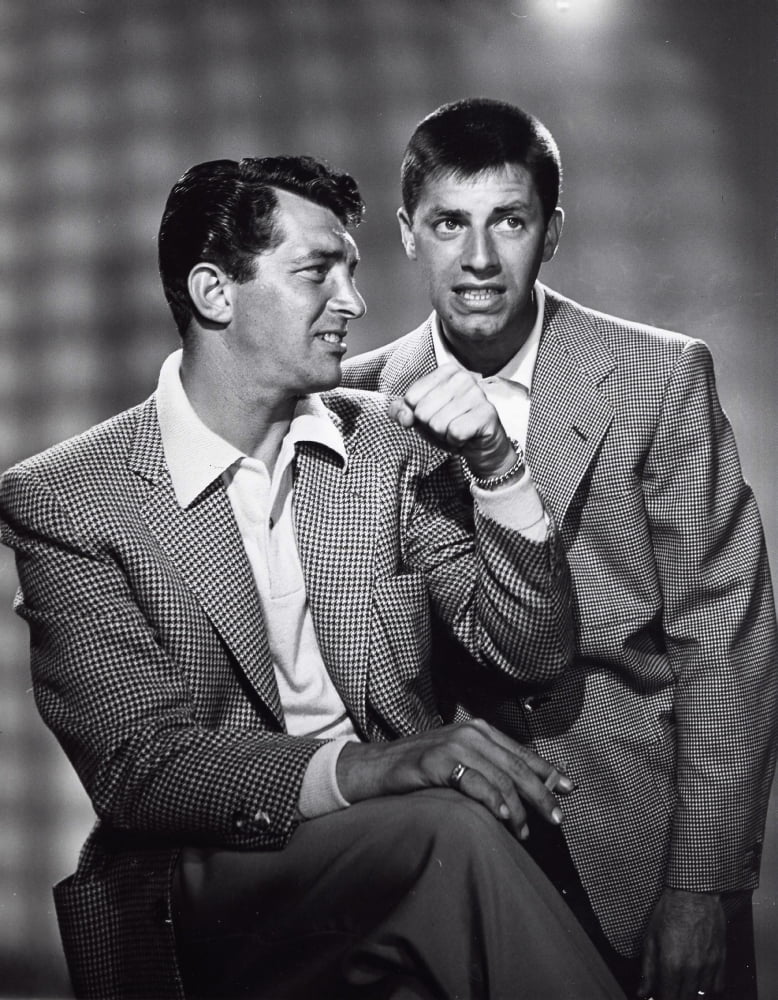 Martin and Lewis photo print featuring the iconic duo wearing blazers.