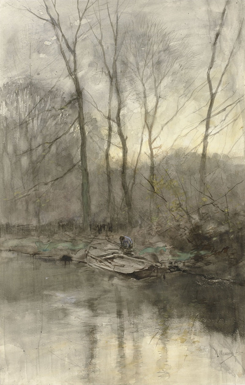 Bosrand aan het Water Fine Art Print by Anton Mauve