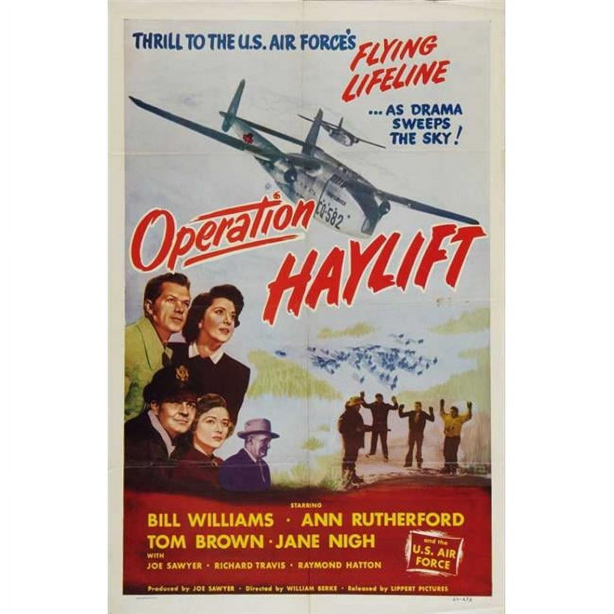 Operation Haylift Movie Poster Print in 27x40 size, showcasing a classic film scene.