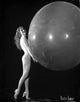 Sally Rand Naked and a Ball Photography Print, vintage performance art