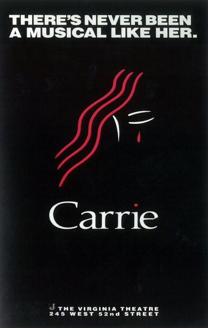 Carrie Broadway Movie Poster 11 x 17 print showcasing haunting visuals.