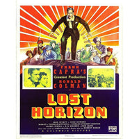 Lost Horizon movie masterprint poster featuring Ronald Colman from 1937, available in multiple sizes.