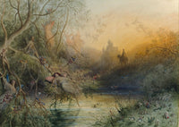 Fairy Land poster print by Gustave Doré depicting a whimsical landscape.