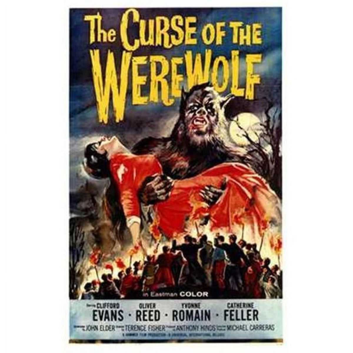 The Curse of the Werewolf movie poster 11x17 size