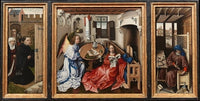 Annunciation Triptych Poster Print by Workshop of Robert Campin, 8 x 10