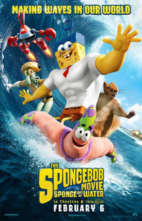 SpongeBob Movie: Sponge Out of Water poster 11x17 featuring vibrant colors and fun characters.