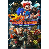 Video Games The Movie Poster 11x17 print showcasing vibrant gaming culture.