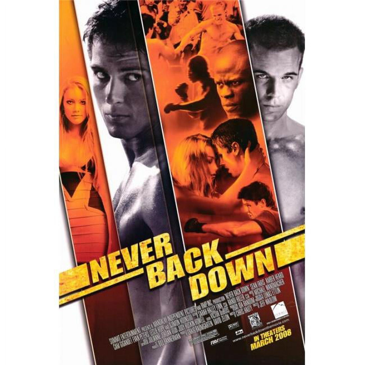 Never Back Down Movie Poster Print 27x40 - Martial Arts Film Art