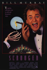 Scrooged Movie Poster (11x17) featuring Bill Murray in a holiday classic.