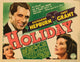 Cary Grant and Katharine Hepburn Holiday Movie Poster Print 14x11