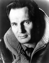 Liam Neeson photo print showcasing the actor's intense presence.