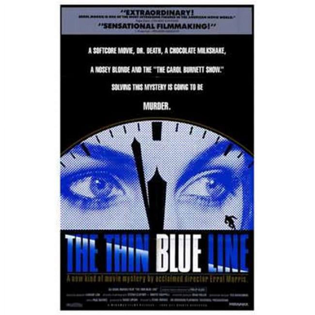 Thin Blue Line Movie Poster - 11x17 Print honoring law enforcement