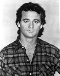 Bill Murray wearing a plaid shirt photo print