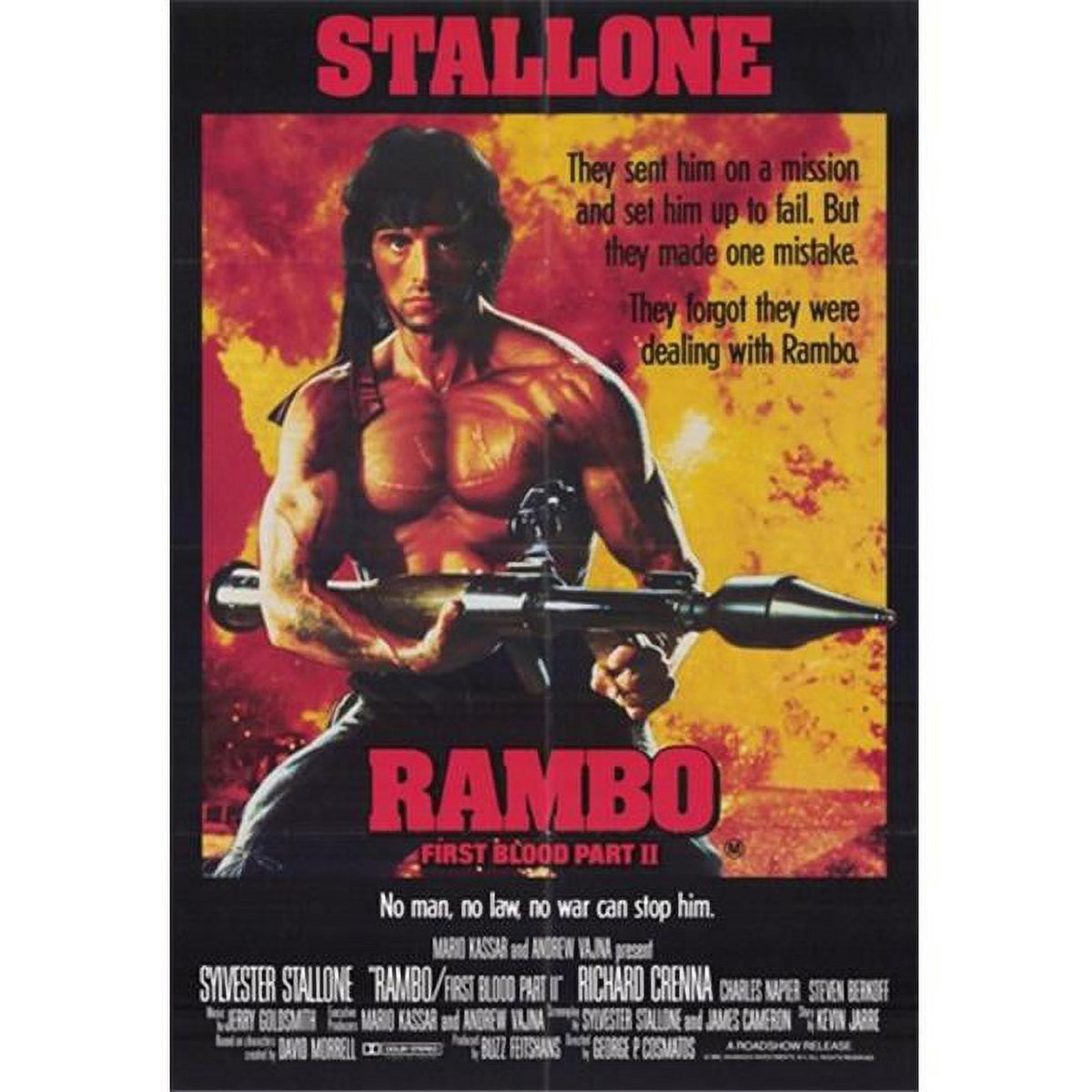 Rambo: First Blood Part II movie poster print 11x17