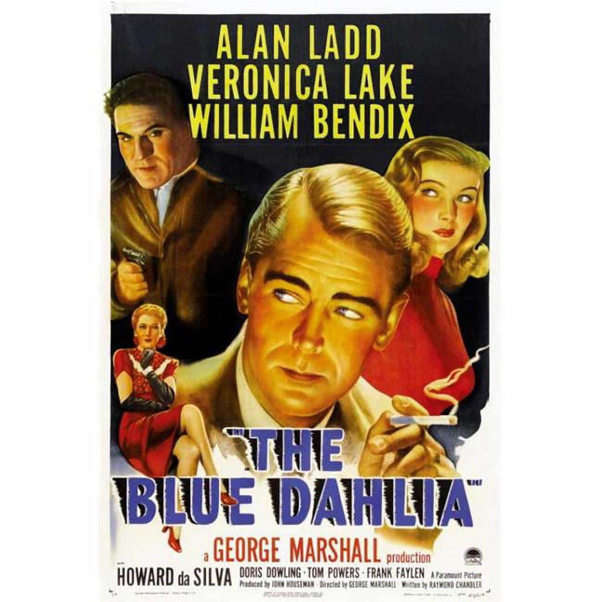 Blue Dahlia Movie Poster 11x17 print