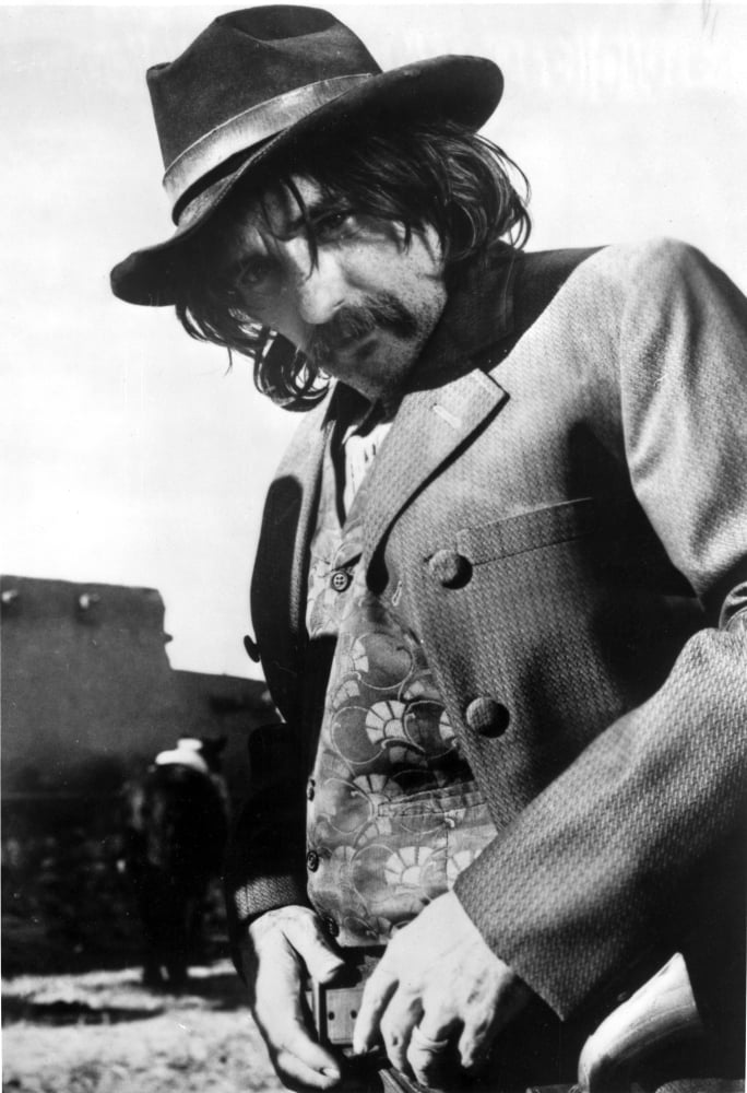 Dennis Hopper wearing a cowboy costume outdoors photo print.
