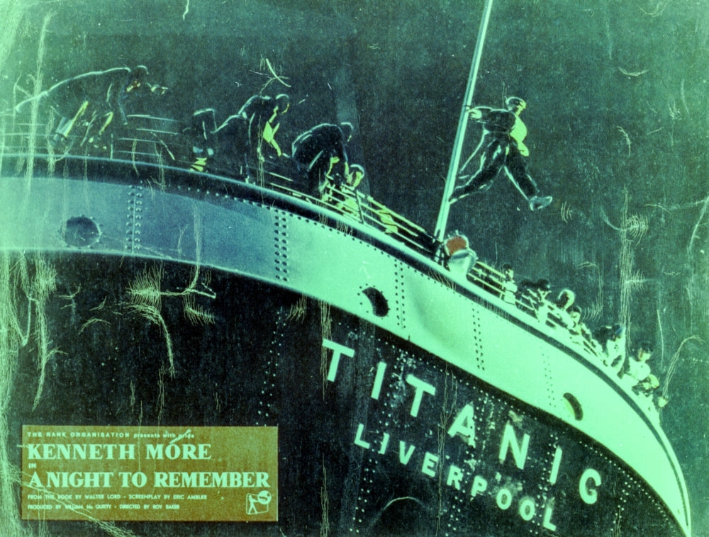 A Night To Remember movie photo print showcasing classic cinema imagery.