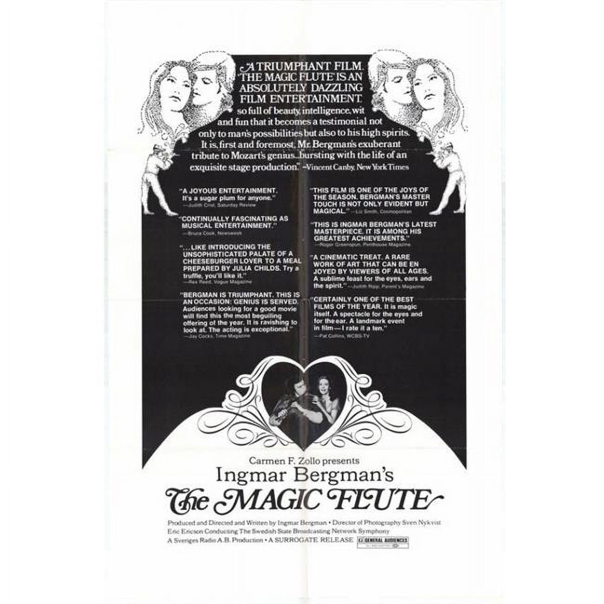 Magic Flute Movie Poster Print showcasing vibrant colors and intricate design.