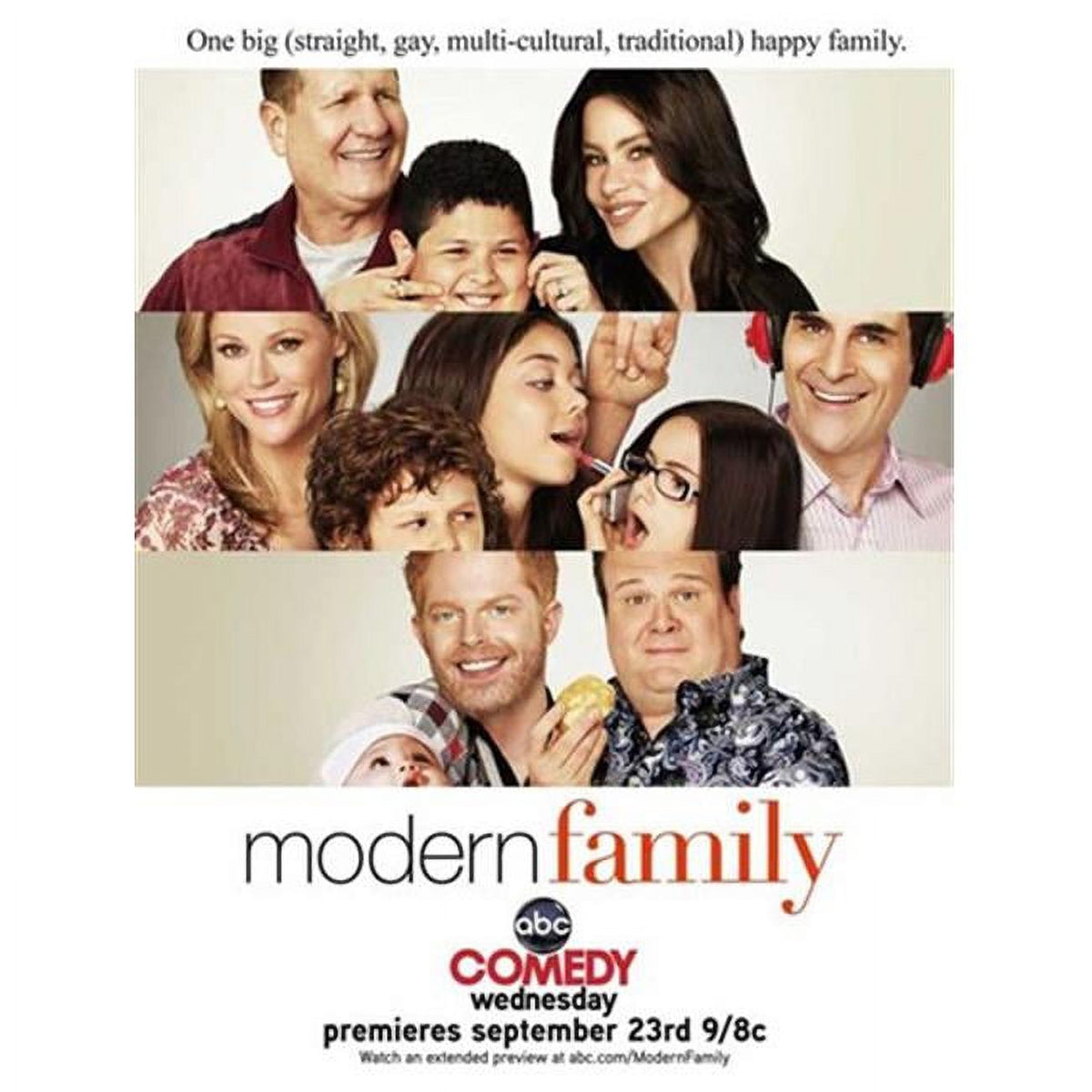 Modern Family Movie Poster 11x17 print showcasing family humor.