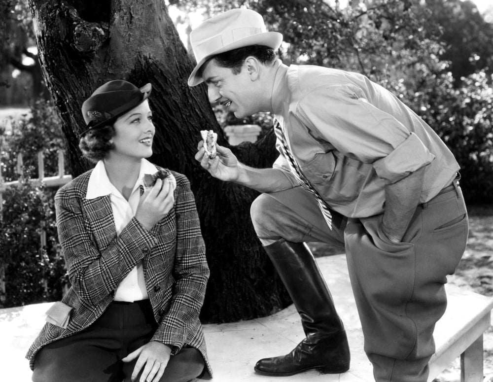 Libeled Lady photo print featuring Myrna Loy and William Powell from the 1936 classic film.