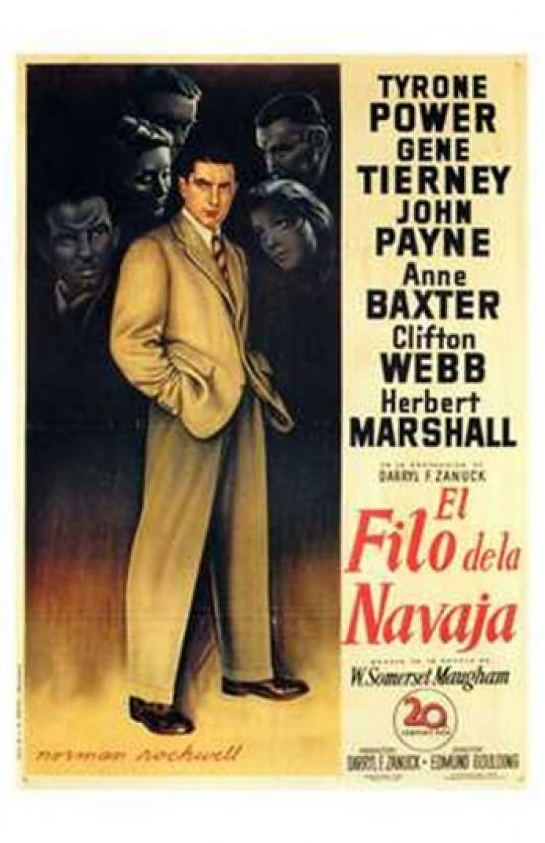 The Razor's Edge Movie Poster 11x17 - Classic film art